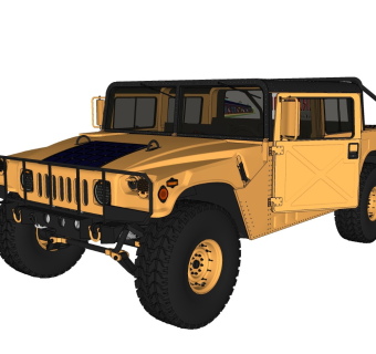 超精细汽车模型 悍马 ElectricHumvee2